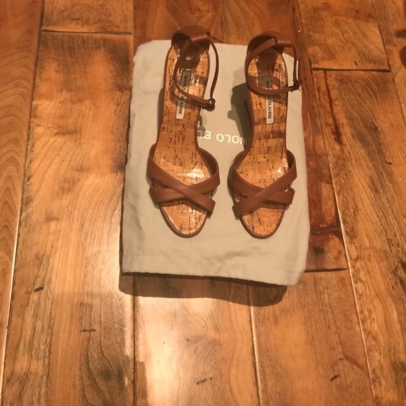 Manolo Blahnik Wedge Sandals - Picture 2 of 4